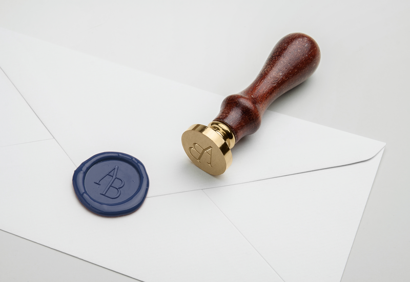 Wax Seal Stamp PSD MockUp